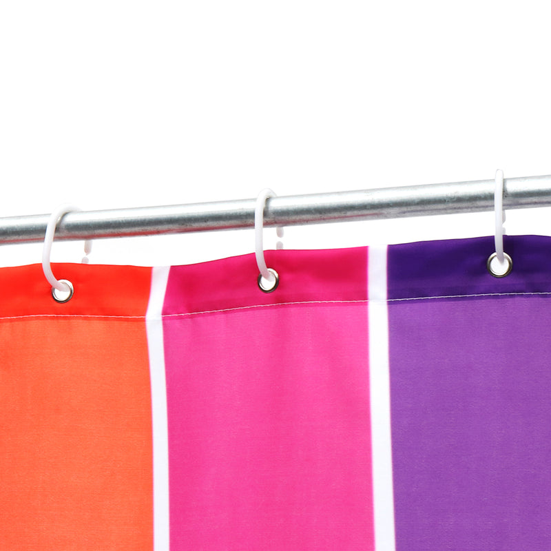 Water Lines Rainbow Polyester Shower Curtain Bathroom Curtain 3D Printing Water-Proof Bathroom Decor