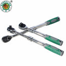 BERRYLION 1/2Inch Auto Telescopic Ratchet Wrench Universal Key Spanner Length 31-44cm Torque Wrench