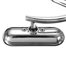 Motorcycle Sliver View Mirrors Mini Oval Left & Right Micro Rear For Harley Motor