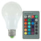 E27 10W RGB 16 Color LED Globe Bulbs RGB LED Light With 24Key Rmote Control AC 85-265