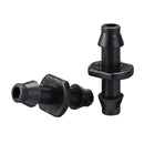 50Pcs 1/4 Inch Irrigation Connector Straight Barbed Double Way Joint Drip Irrigation 4/7 Hose Connector Hose Barb