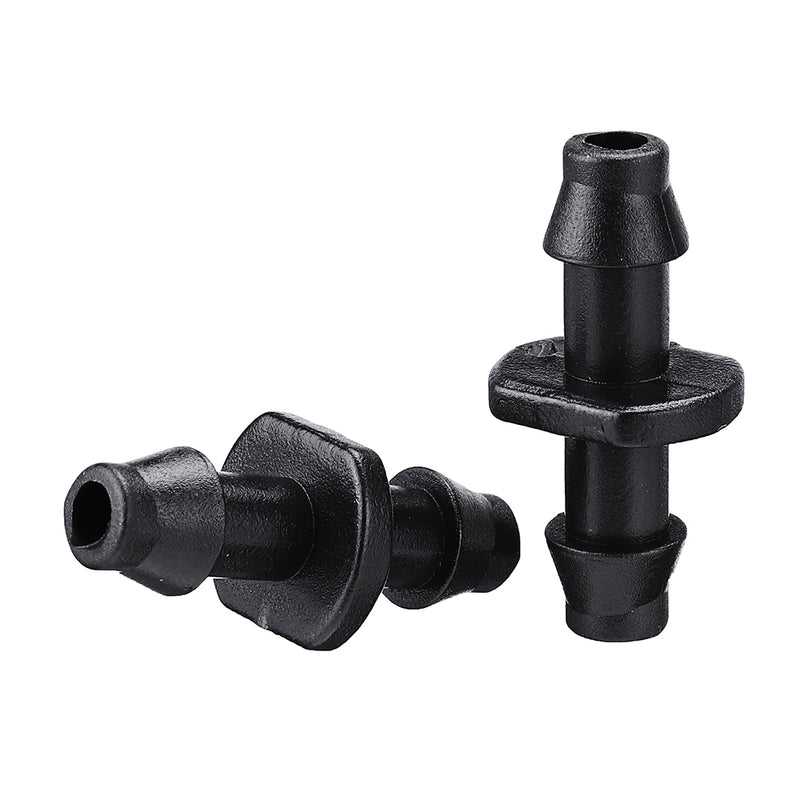 50Pcs 1/4 Inch Irrigation Connector Straight Barbed Double Way Joint Drip Irrigation 4/7 Hose Connector Hose Barb