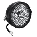 6.5inch Grill Retro Vintage Motorcycle LED Side Mount Headlight Cafe Racer Bobber
