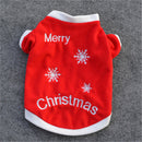 Christmas Pet Dog Cat Winter Clothes Warm Pullover Embroidered Outfit Coats Costume For Puppy Dogs