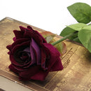 Single Fabric Rose Artificial Fake Flower Bouquet Wedding Party Home Decoration