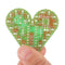 EQKIT Heart Shaped Light Kit DIY LED Flash Breathing Light Parts Red Green Blue White Color Optional