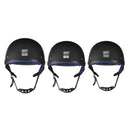 Motorcycle German Style Half Face Helmet Scooter Bike Matt Black M/L/XL DOT