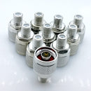 10Pcs N-Type N Male Plug to F Female Jack RF Coaxial Adapter Connector