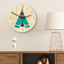 Loskii CC034 Creative Wall Clock Mute Wall Clock Cartoon Wall Clock For Home Office Decorations