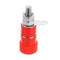 Excellway 10Pcs 4mm Banana Socket Nickel-plated Link Post Nut Banana Plug Jack Connector Red Black