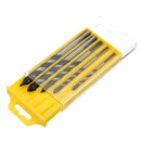 5pcs 5-12mm Black Triangle Twist Drill Bit Concrete Glass Ceramic Tile Marble Drill Bit Set