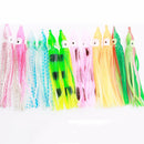 ZANLURE 10Pcs 10CM Soft Plastic Fishing Lures Trolling Squid Skirt Lure Bait Fishing Tackle Tools