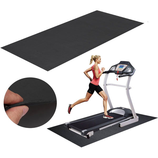 150x75cm Black Treadmill Mat Outdoor Sports Fitness Yoga Mats Running Machine Pad