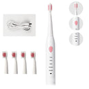 USB Rechargeable Toothbrush 5 Brush Modes Sonic Electric Toothbrush Soft Fursoft IPX7 Waterproof