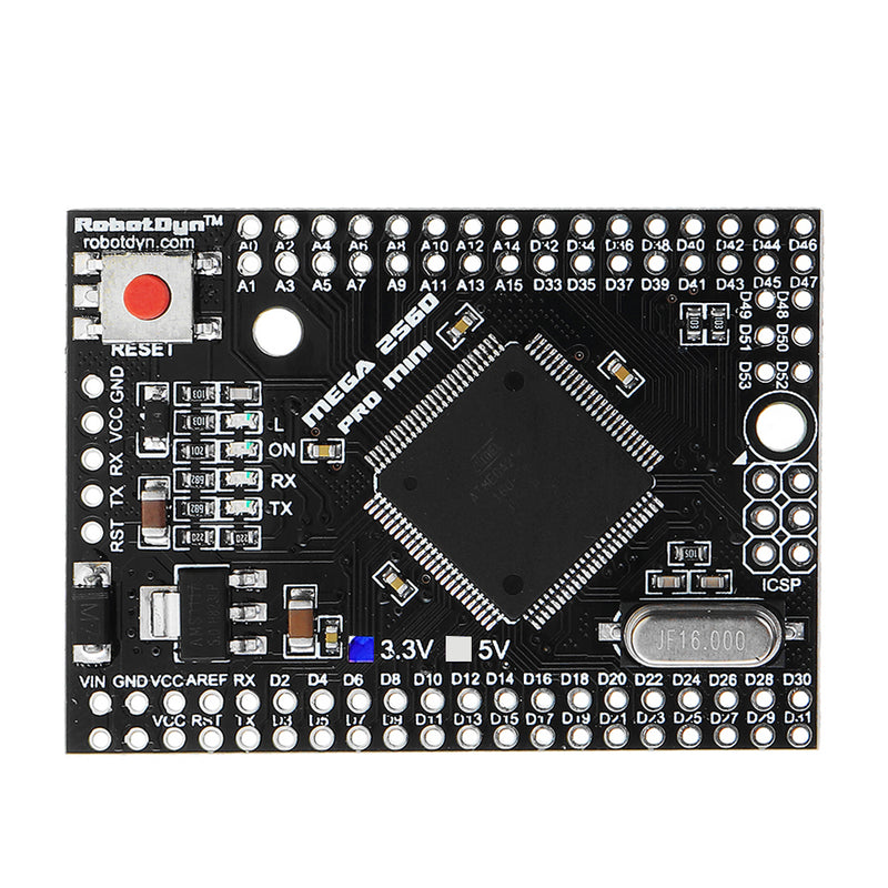 RobotDyn Mega2560 PRO MINI Module 3.3V ATmega2560-16AU NO Pin Headers Development Board