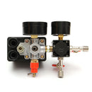 120PS Air Compressor Pressure Valve Switch Manifold Relief Regulator Gauge