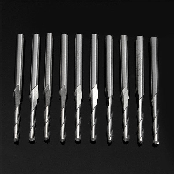10pcs 3.175mm Shank Ball End Milling Cutter 3.175x2x12mm Mills Drill Bits