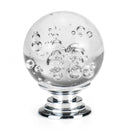Crystal Glass Door Handles Pulls Knobs Zinc Alloy For Cupboard Wardrobe Drawer