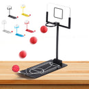 Basketball Game Toys Metal Desktop Decoration Foldable Shooting Rack Stress Relief Ornament Creative Office Home Table Decor Gift