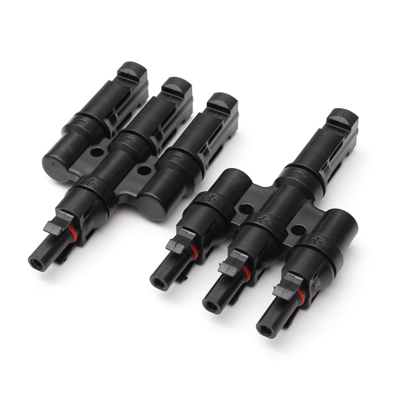 1Pairs MC4 3T Connector Male and Female MC4 3 Branch Solar Panel Connector