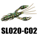 SeaKnight SL020 8pcs 1.8g 60mm Soft Lure Silicone Worm Shrimp Fishing Lure Bass Carp Fishing