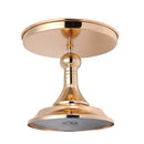 Gold Plated Mirror Cake Pan Stand Glass Round Wedding Display Pedestal 8 10 12 Inch