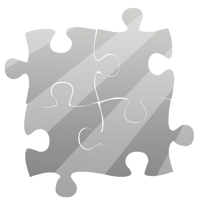 4Pcs 3D Puzzle Mirrors Wall Sticker Modern Art DIY Home Room Decorations