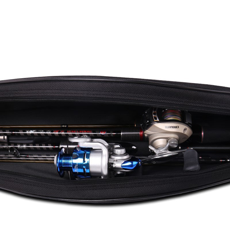 ZANLURE 1.3m Fishing Rod Bag Portable Fish Pole Tools Storage Bag Holdall Case Carrier Holder