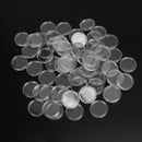 100 Pcs Clear Round Coin Holder Capsules Container Holder Storage Box