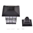 2pcs 5W Waterproof LED Solar Power Pillar Wall Lamps Outdoor Garden Lawn Landscape Lights
