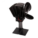 IPRee 4 Blades Fireplace Fan Thermal Heat Power Stove Fan Wood Burner Fan