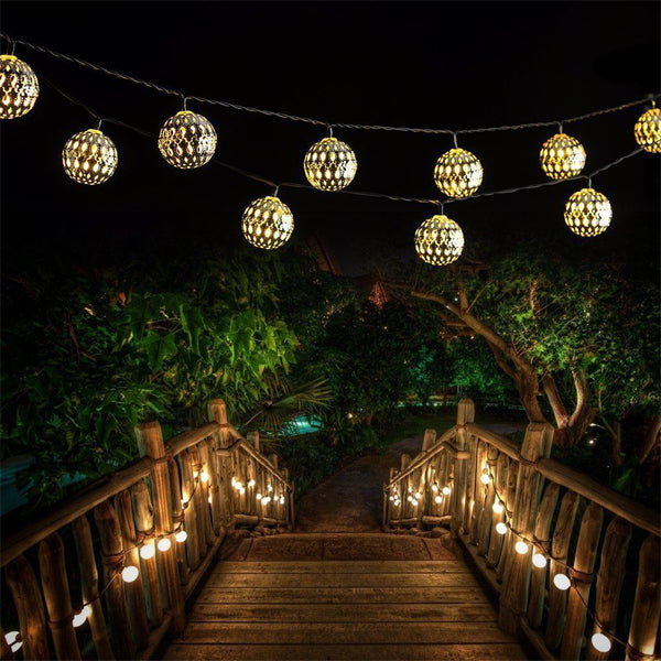KCASA SSL-12 LED 4.8M 20LED Gardening Solar Panel Light Ball Holiday Garden Party Wedding Decoration