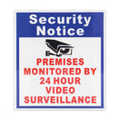 5X Premises Protected By 24 Hour Video Surveillance Sign Sticker Security Camera