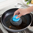 KCASA KC-CS07 Hanging Steel Wire Ball Cleaning Brush Pot Pan Dish Bowl Scrubber Cleaner Washing Tool