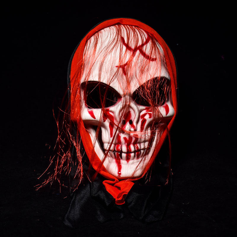 KALOAD M4 Halloween Mask Bar Dance Horror Scary Long Hair Skull Ghost