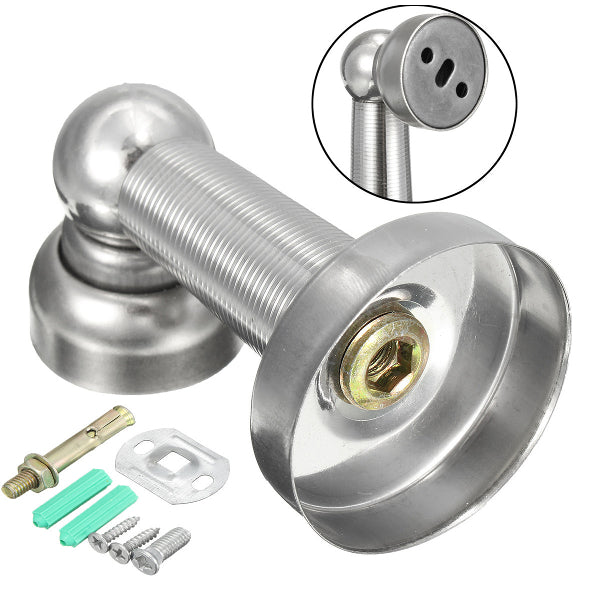 Silver Stainless Steel Magnetic Catch Door Stopper with Parts Accessories