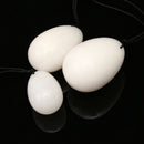 3Pcs Comfortable Set Massage Natural White Jade Eggs  Exercise Ball
