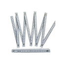 TP 2M Plastic Folding Ruler Straight Ruler Double Scale 10 Locking Joints 200cm Portable Carpenter Measuring Tools