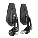 Pair 7/8 inch Motorcycle Rear View Mirror Bar Accessories Aluminum Side Universal