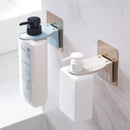 Wall Mounted Magic Sticky Shampoo Hook Shower Hand Soap Bottle Hanging Holder Bathroom Hanger Access