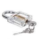 10 Pcs Lock Padlock Picking Kit Tools Unlocking Set 10 Unlock Tool +1 Transparent Lock Lock Picks Set