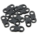 10Pcs Buckles Hook Black For Paracord Bracelets Plastic Clasp Side Release