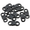 10Pcs Buckles Hook Black For Paracord Bracelets Plastic Clasp Side Release