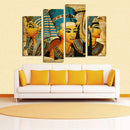 Miico Hand Painted Four Combination Decorative Paintings Ancient Egyptian Murals Wall Art For Home Decoration
