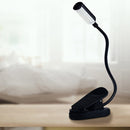 Flexible 1W LED USB Rechargeable Clip Desk Table Light Book Reading Laptop Stand Lamp