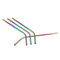 Stainless Steel Drinking Straws Rainbow Multi-colored Straw Reusable Drink Straw with Cleaning Brush