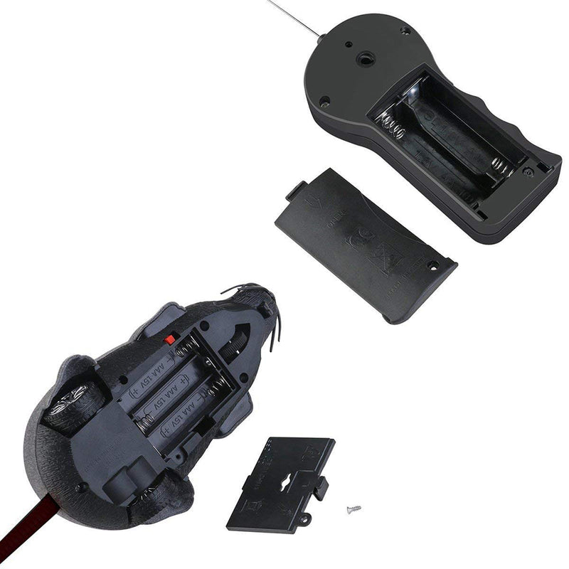 Creative Pet Toys Electronic Remote Control Mouse Pet Cat Dog Toy Lifelike Funny Flocking Rat Toy