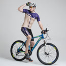 Mens Sports Riding Cycling Jersey Summer Bicycle Short Sleeve Suit Polyester Fabic Shorts Quick Dry