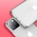 Rock Shockproof Transparent Soft TPU +Hard PC Bling Glitter Shiny Phone Protective Case for iPhone 11 Pro 5.8 inch