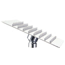 G1/2 Rain Shower Head Square Chrome Wall / Ceiling Mounted Bathroom Top Sprayer Faucet Stainless Steel